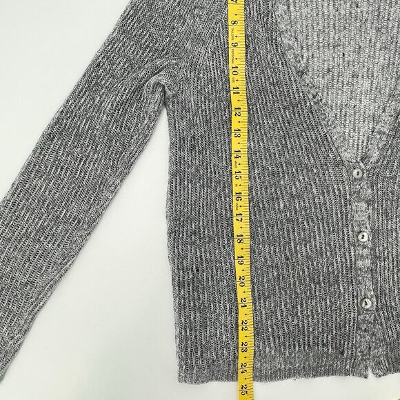 Eileen Fisher Women's Ribbed Open Knit 100% Linen Cardigan Sweater, Sz. Small - Picture 8 of 8